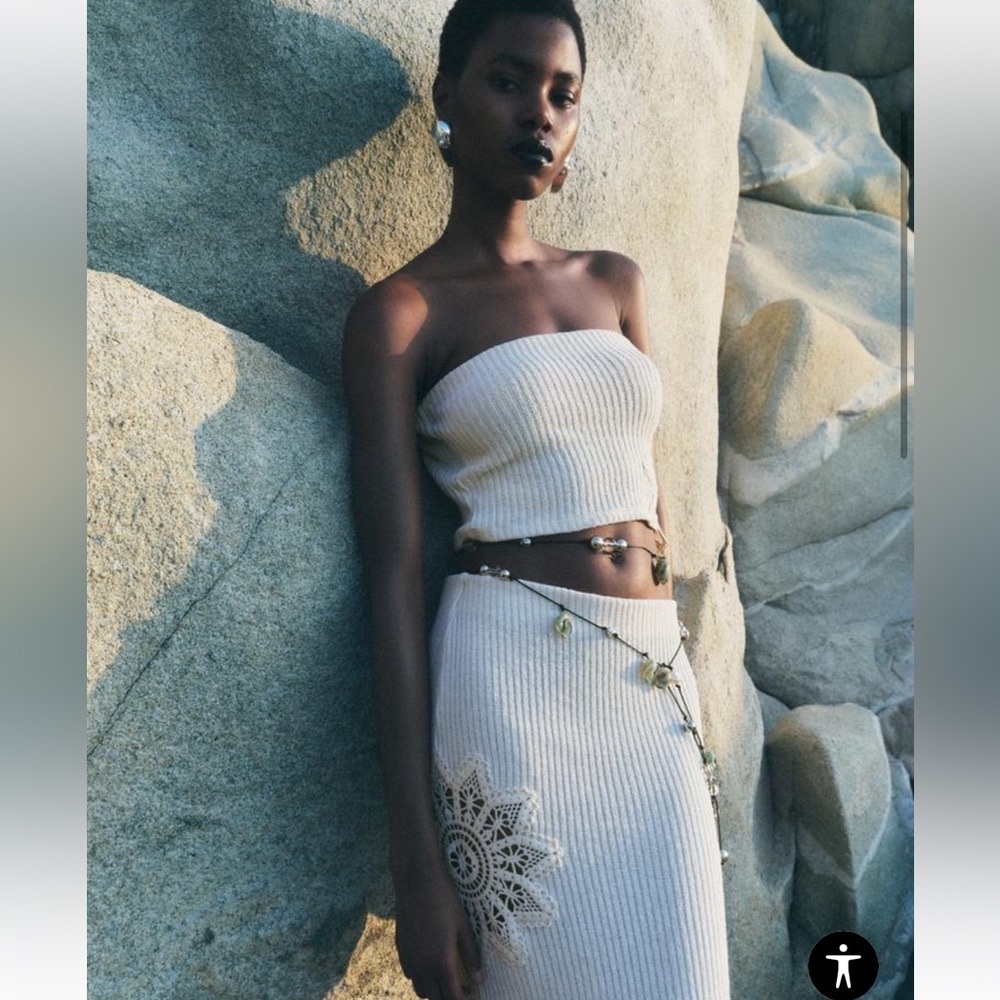 BNWT Zara Crochet Set! Skirt/Top Sz M
